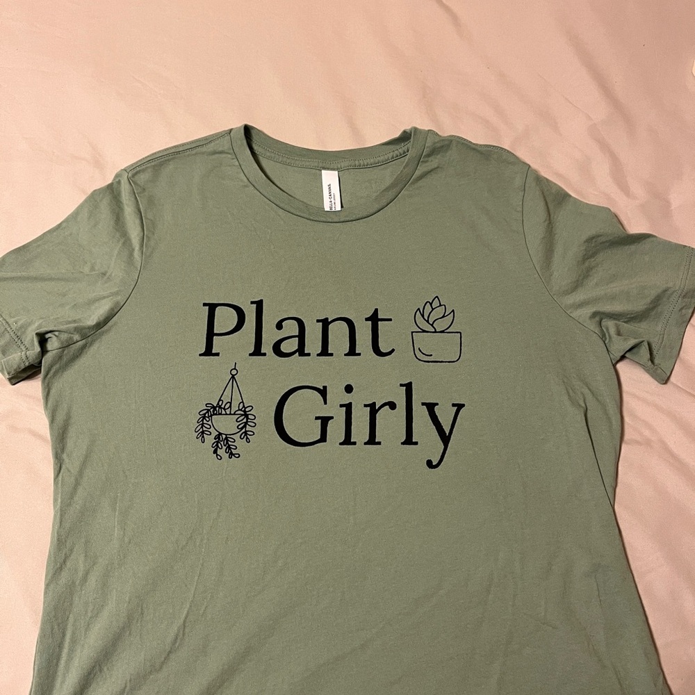 Plant Girly Green Tshirt